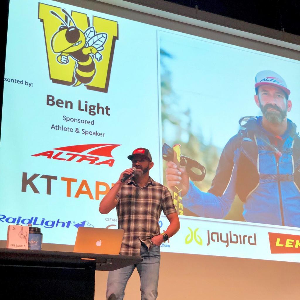 Ben Light at a Wasatch High School Presentation